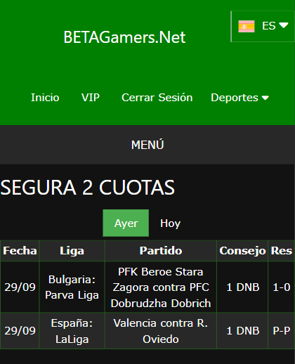 boleto de apuesta vip ganada